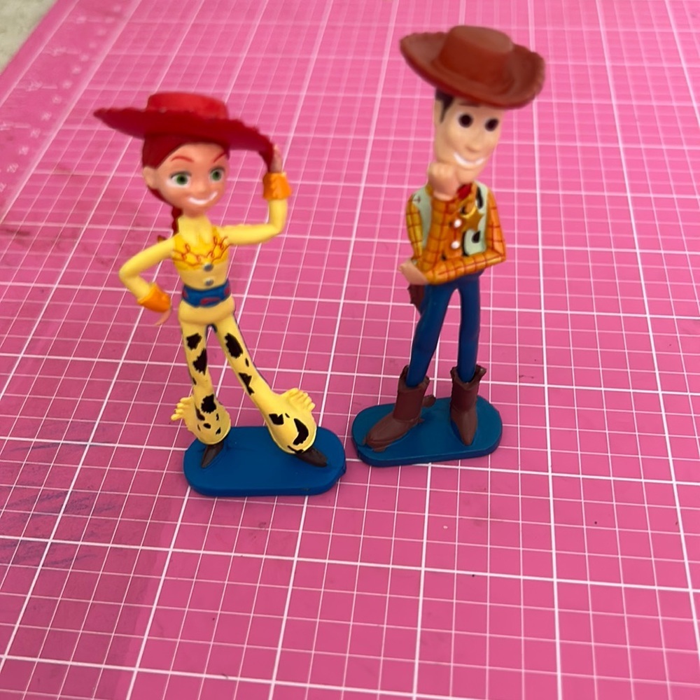 Disney/Pixar Authentic Woody and Jessie FIGURINE Cake TOPPER TOY STORY